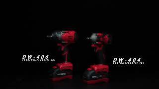 Ultra small yet powerful impact wrench! DW-404/DW-406