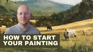 How to Start Your Watercolor Painting (Four Steps) - Matthew White