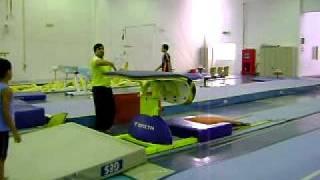 pakistan gymnastics nadeem coaching  voalting table