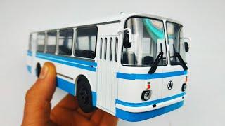 Модель автобуса ЛАЗ-695 масштаб 1:43 Наши Автобусы МОДИМИО №1 распаковка и обзор машинок!