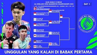 PEMAIN UNGGULAN YANG KALAH DI BABAK PERTAMA ALL ENGLAND 2025. DUA DIKALAHKAN PEMAIN INDONESIA!!