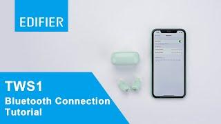 Edifier TWS1 Bluetooth Connection Tutorial