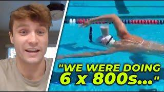 Katie Ledecky did WHAT in practice? (ft. Bobby Finke)