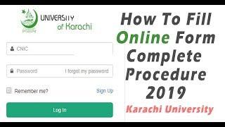 How To Fill Karachi University Admission Form | Complete Procedure