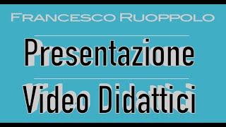 Presentazione Video Didattici  Progetto Sonora