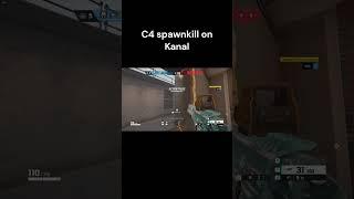 C4 spawn kill on Kanal #shorts #shortsvideo #rainbowsixsiege #r6s #r6clips #r6 #c4 #spawnkill #clips