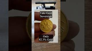 Real Gold - Fake Sovereign - purity limitation of the ping test still to be determined