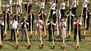 Alphorn-Weltrekord Klewenalp 2024 mit 1006 Alphörnern