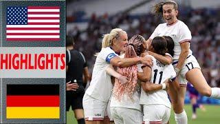 USA vs Germany Extended Highlights | Pre-Match Women's Football Olympic Games 2024 SF