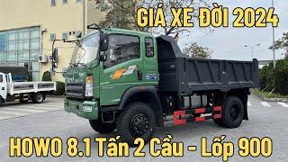 BÁO GIÁ Xe Ben HOWO 8,1 Tấn 2 Cầu Dầu - Lốp 900 Đời 2024| 0383.368.978