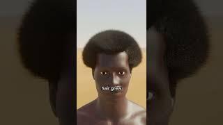 why black people have coily hair  #facts #fyp #secret #science #animation #shorts #hair #funfacts