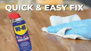 Quick Fix For Squeaky Floors with WD-40!