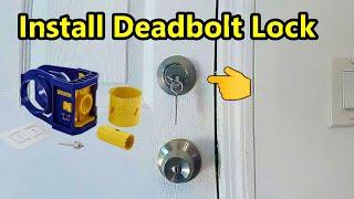 INSTALL a DEAD BOLT LOCK ON a DOOR – USING IRWIN JIG SET