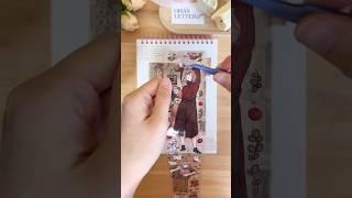 ASMR | 빈티지 사과 소녀 다꾸 | 1-minute vintage journal #asmr #shorts