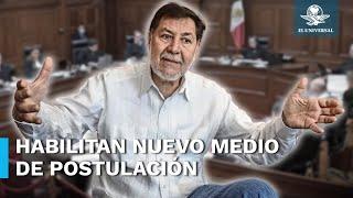 Van más de 10 mil candidaturas registradas en elección judicial, asegura Noroña