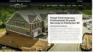 Finish First Interiors - Professional Drywall Penticton | Launched website