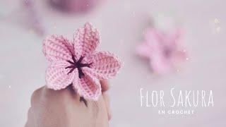 FLORES SAKURA | Tutorial paso a paso | Ganchillo