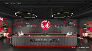 WORLD GYM • ARCHITECTURE DESIGN • 3D VISUALIZATION • NVL ARCHITECTS