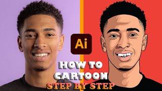 TUTORIAL HOW TO CARTOON YOURSELF STEP BY STEP ON ADOBE ILLUSTRATOR