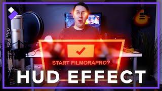 EASY Augmented Reality HUD Effect | Wondershare FilmoraPro Tutorial