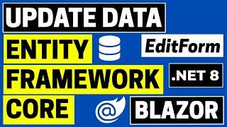 Update data using Entity Framework Core in Blazor