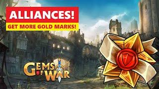 Gems of War Alliance Quick Guide and How to get Gold Marks Tutorial