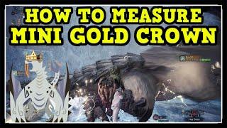 MHW Iceborne Barioth Mini Gold Crown (How to Measure Gold Crown Guide)