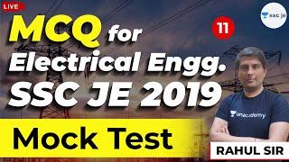 MCQ for Electrical Engineering SSC JE 2019 | Lec 11 | Mock Test | SSC JE Exam | Rahul Sir