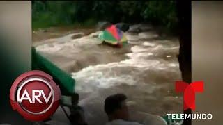 Crecida de río desata pánico entre decenas de bañistas en República Dominicana | Telemundo