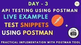 API Testing | API Testing using Postman | Test snippets | Writing Test case using Test snippets