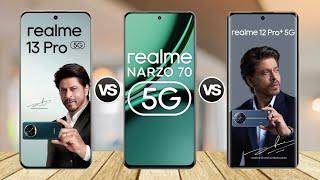 Realme 13 Pro vs Realme Narzo 70 vs Realme 12 Pro Plus || Specs Comparison