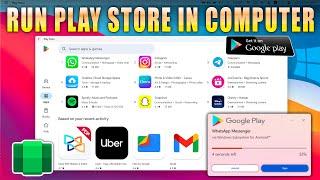 Install & Run Play Store in Computer | Windows 11