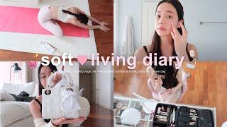 [SUB] soft  living diaries | stay at home ,ทำกาแฟ, morning yoga‍️, my DREAM BAG| BEAMSAREEDA