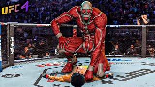 The Colossal Titan tries to crush Bruce Lee (EA sports UFC 4)