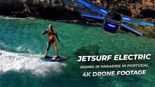 JETBOARD IN PARADISE | ‍ 4K DRONE FOOTAGE by SKYDIO 2 drone | RIDING JETSURF ELECTRIC 