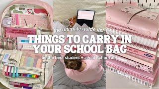 The Ultimate Guide to Packing Your School Bag | Must-Have Back to School Essentials!