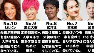 生い立ちが壮絶な芸能人【ランキング】【比較】