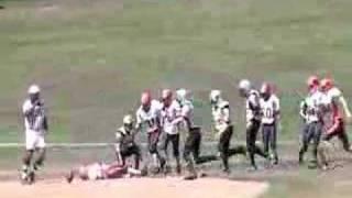 Football iFootball Running back does 360 degree flip is OK.