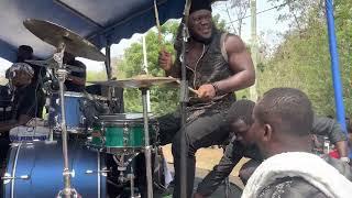 ATO BONA MASSIVE CRAZY DRUM PLAY  MUST WATCH  THE PASSION ALONE HE'S ANGRY WITH THE DRUMS 