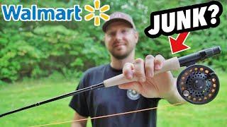 Testing The MOST EXPENSIVE Fly Rod Combo At WALMART!