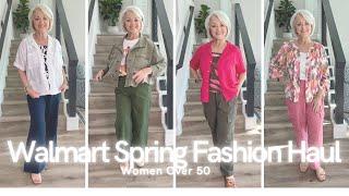 My Largest Walmart Fashion Haul | Spring Wardrobe For Women Over 50 #affordablefashion @Walmart