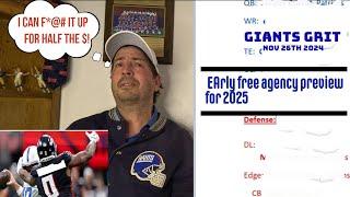 Welcome to Giants Grit! New York Giants 2025 Free Agency Preview on November 25 , 2024)