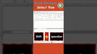 How to Select Row using Shortcut Keys in MS Excel