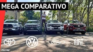 Toyota Hilux, Fiat Titano,Ford Ranger e VW Amarok: qual a melhor caminhonete média diesel do Brasil?