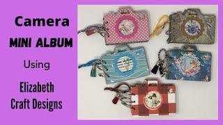 Camera Mini Album Using Elizabeth Craft Designs Camera Kit  #neldascrafts @Elizabethcraftdesigns