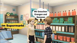 In the supermarket / shopping | Learn German with dialogues