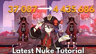 Peak Hu Tao 4.5 Million Nuke Tutorial Genshin Impact