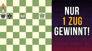 Findest du den Gewinn für Weiß? (Endspieltraining)