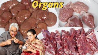 Mutton Chops Kidney Heart Brain | Gurda Chaap Dil Maghaz Recipe | Katakat | Goat Organ