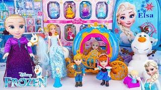 Disney Frozen Toys Collection Unboxing | Disney Princesses Sparkling Styles Small Doll Set